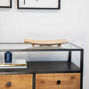 Natural Wood Curved Tray