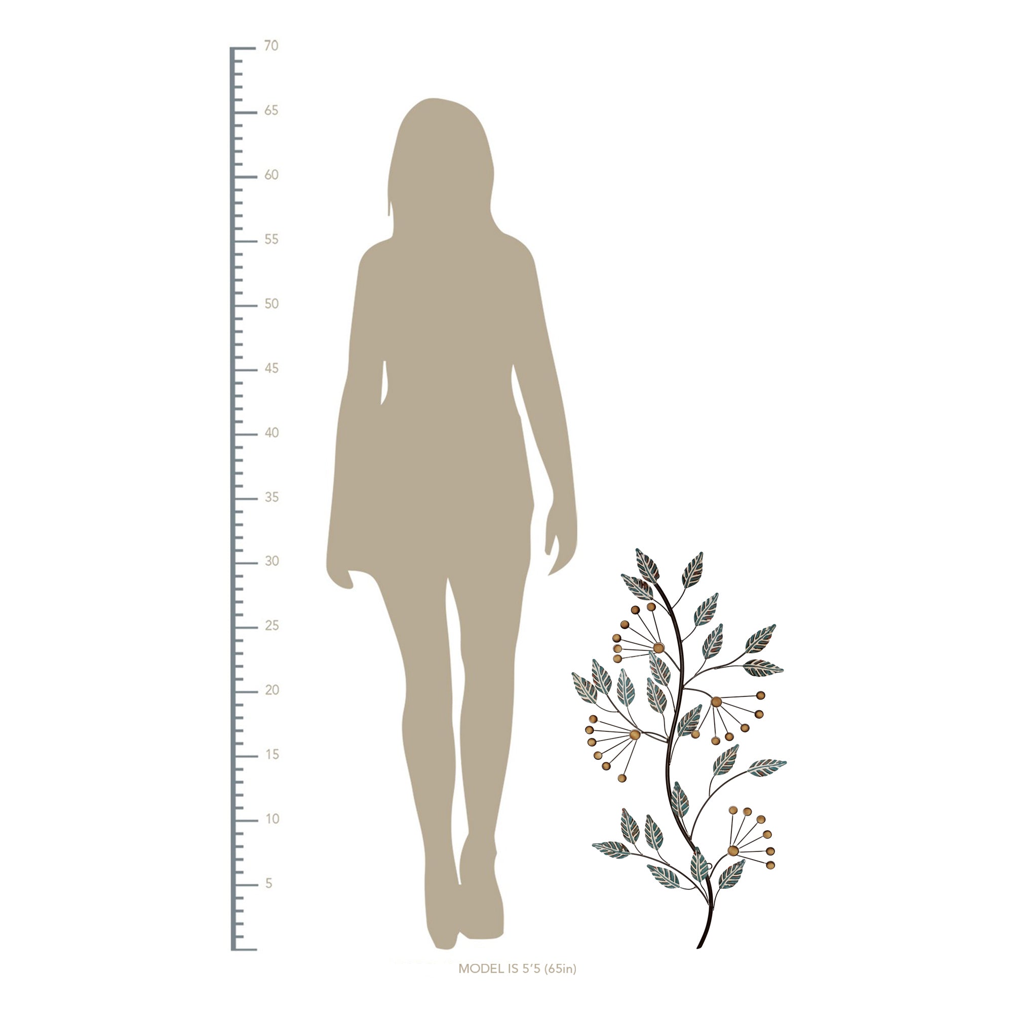 Colorful Petals Metal Decor