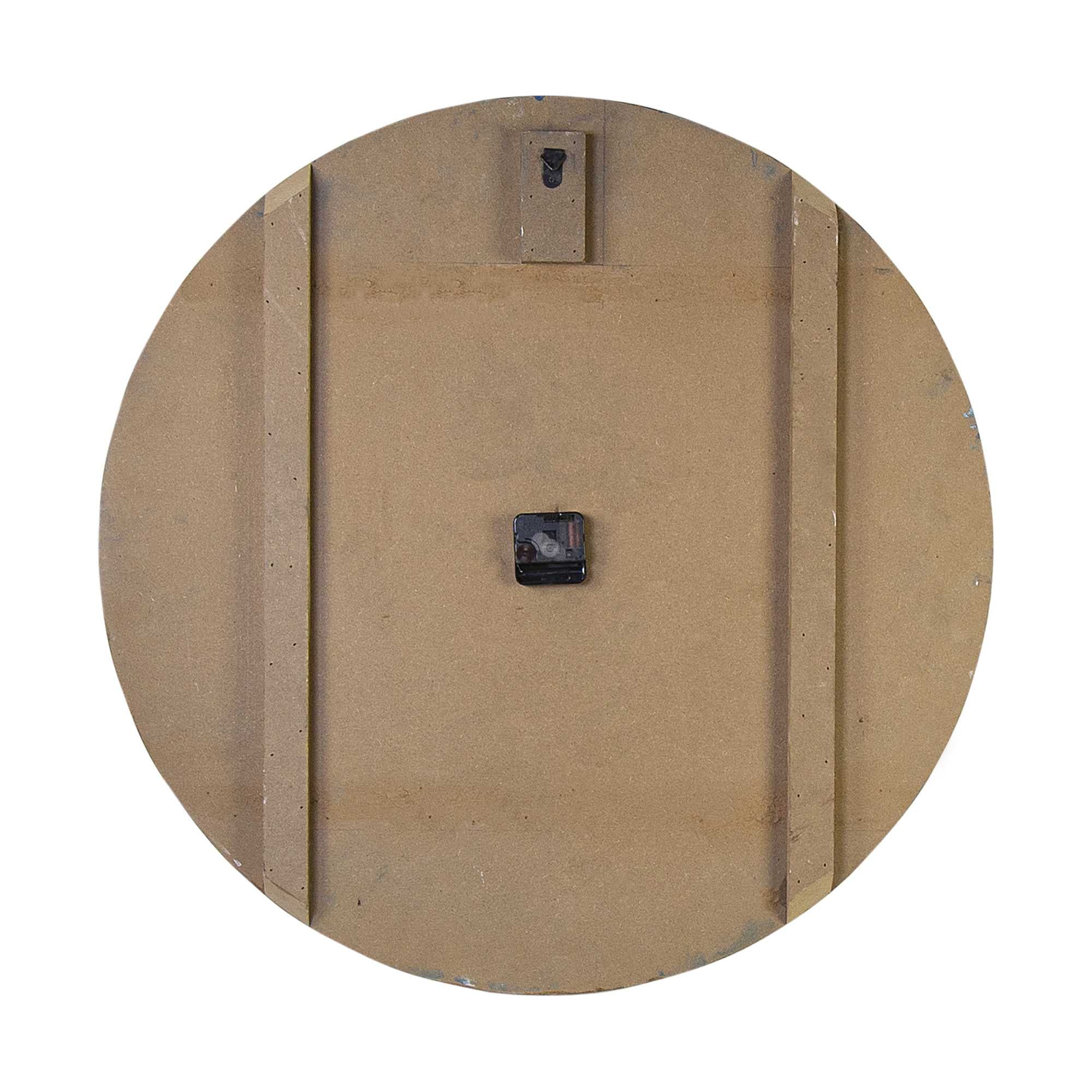 Round Blue Wall Clock