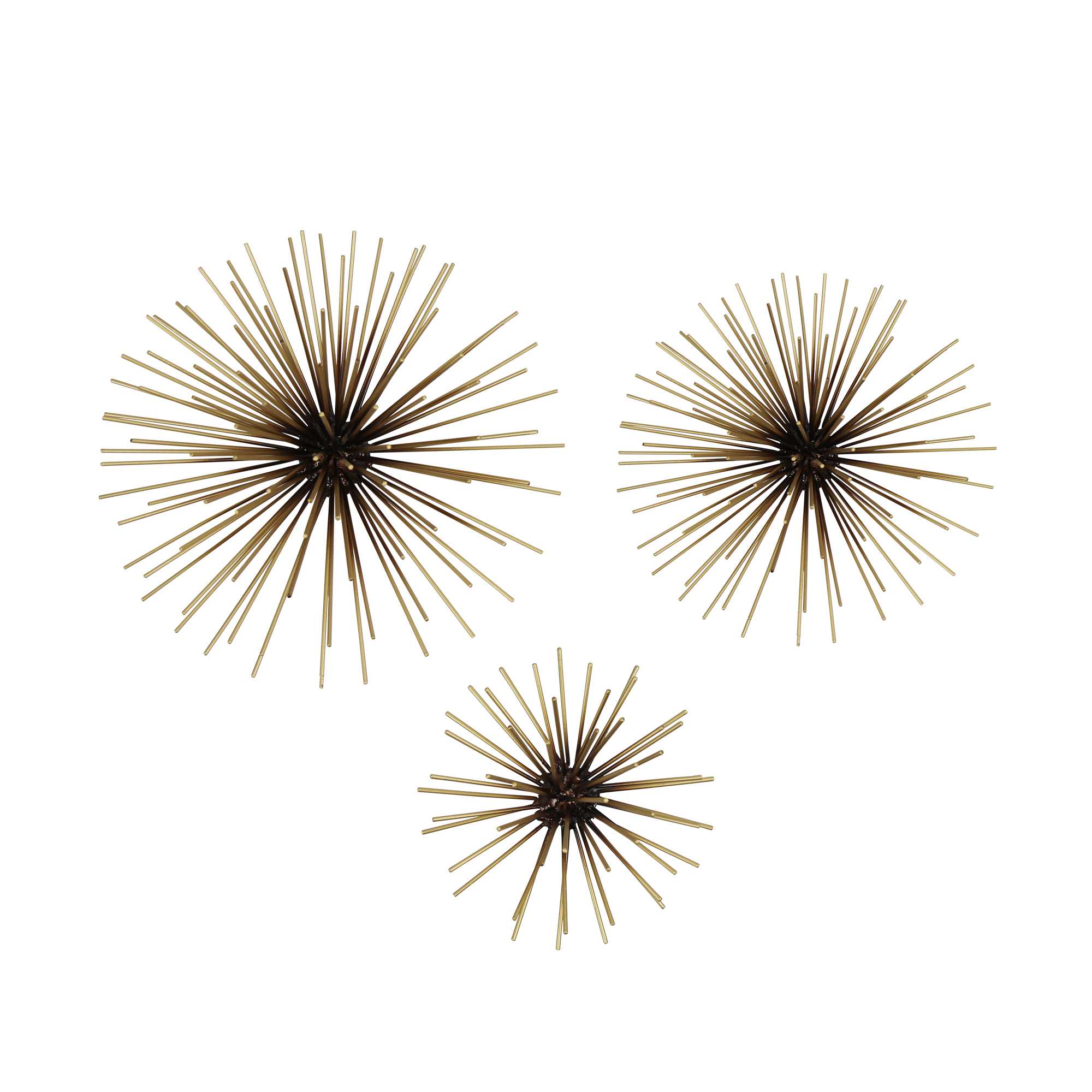 Starburst Metal Antique Gold Wall Decor