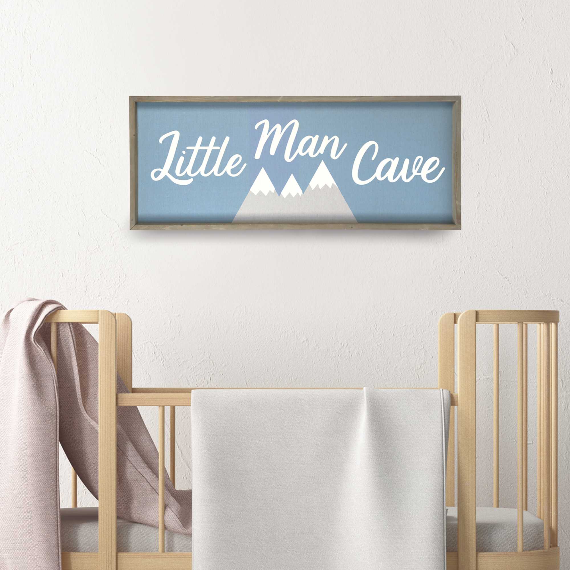 Printed Reactangualr Wall Art with Distress Finish