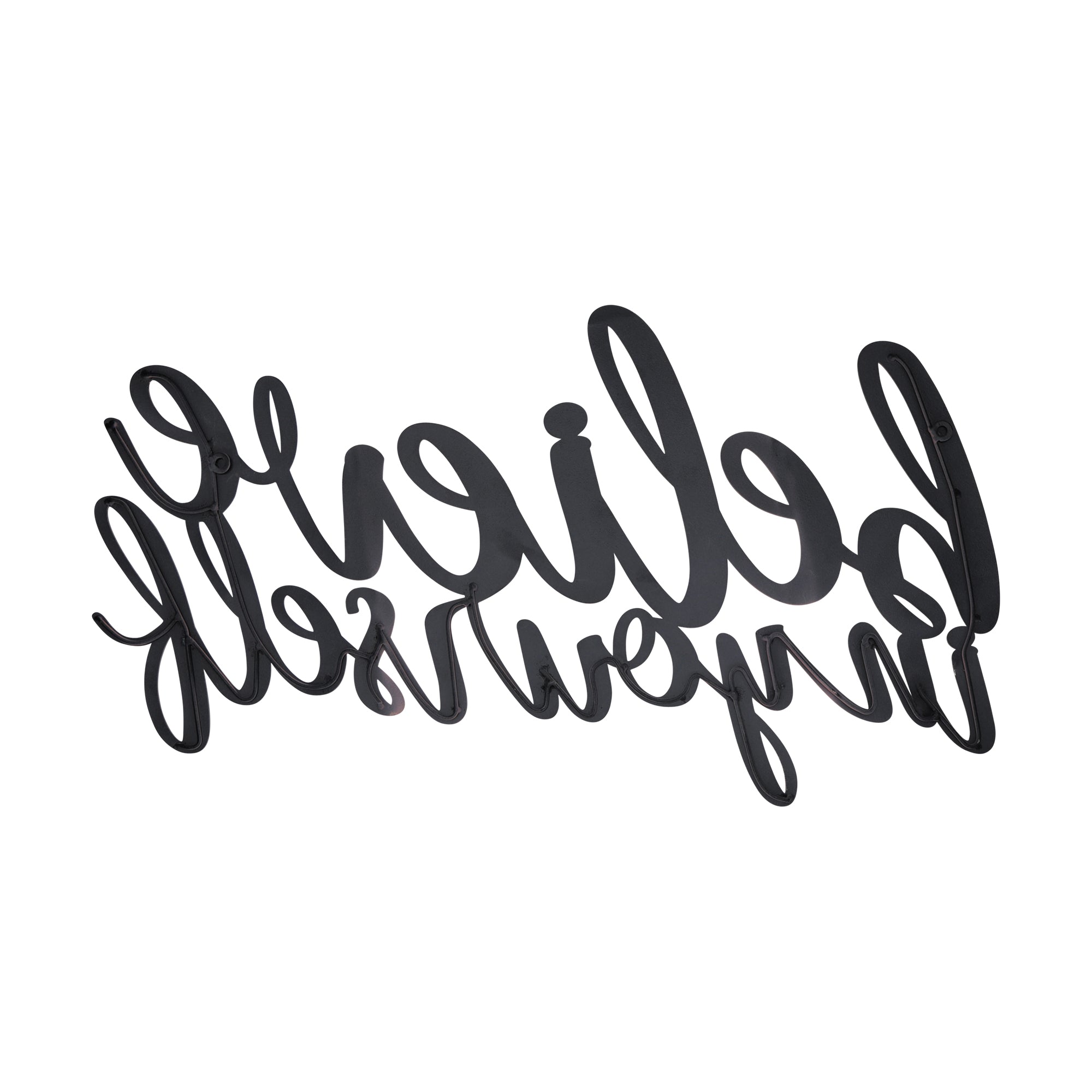 Motivational Typography Wall Art with Pink Matte Finish