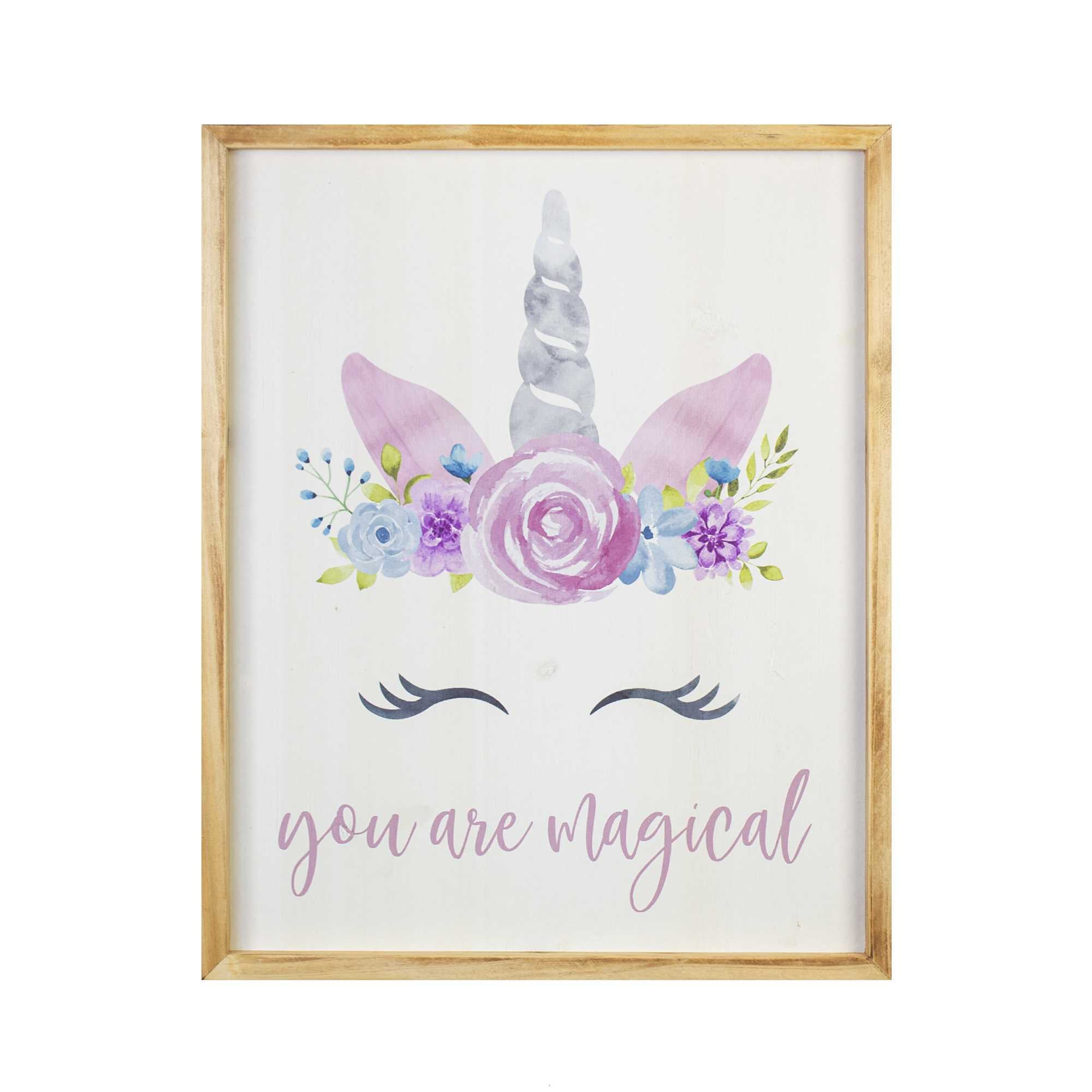 Unicorn-inspired Script Wall Art