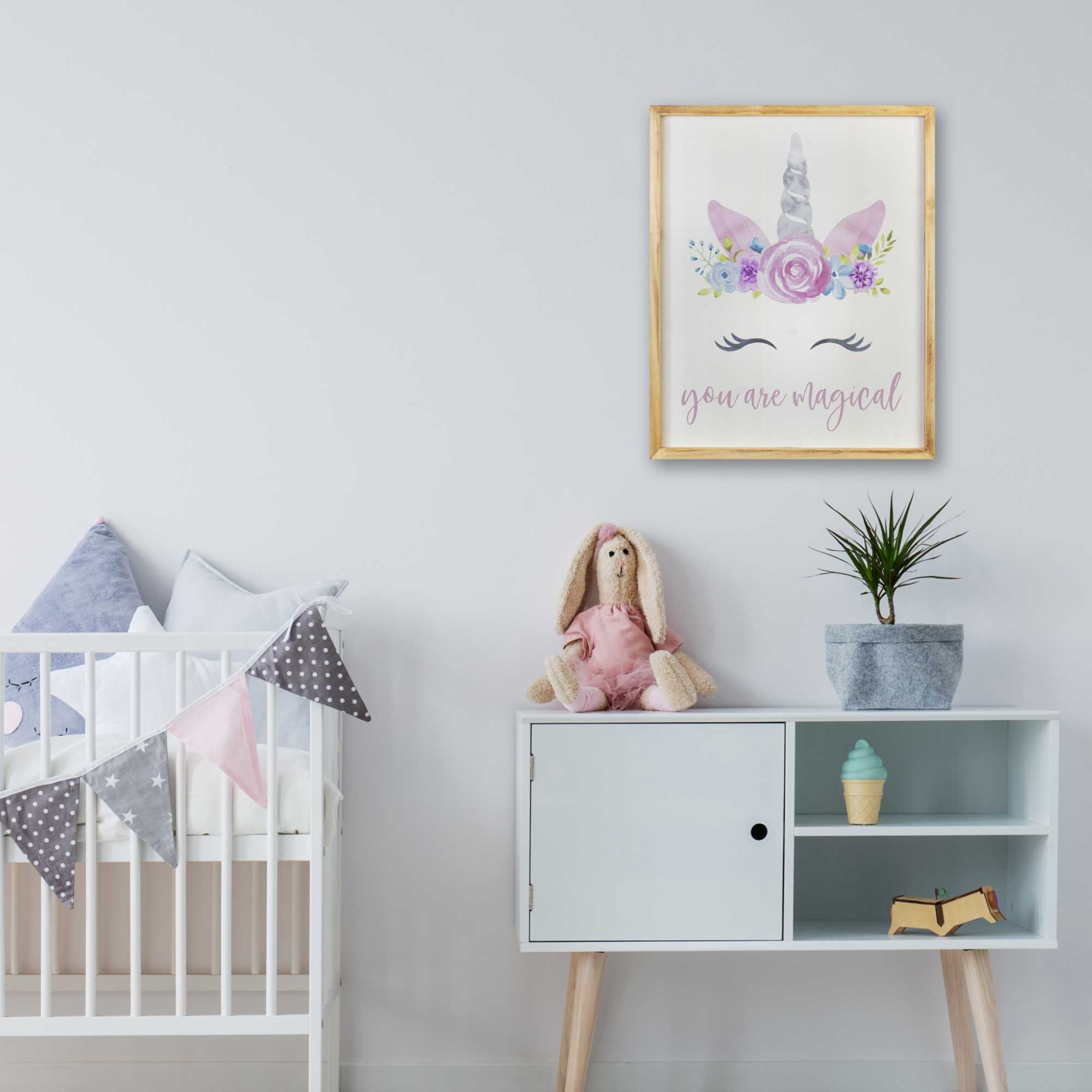 Unicorn-inspired Script Wall Art