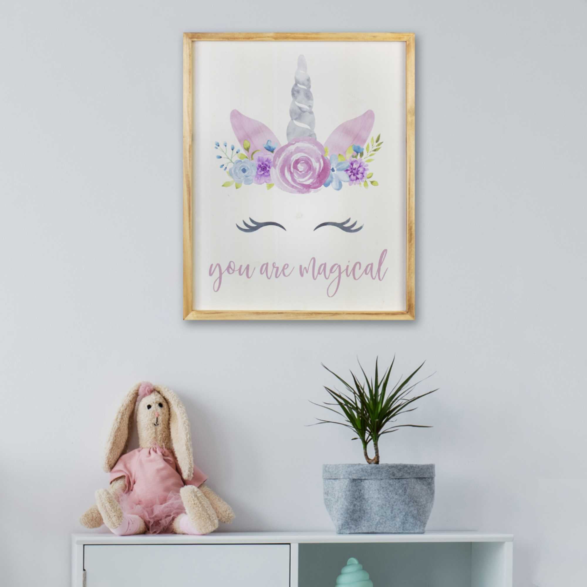 Unicorn-inspired Script Wall Art