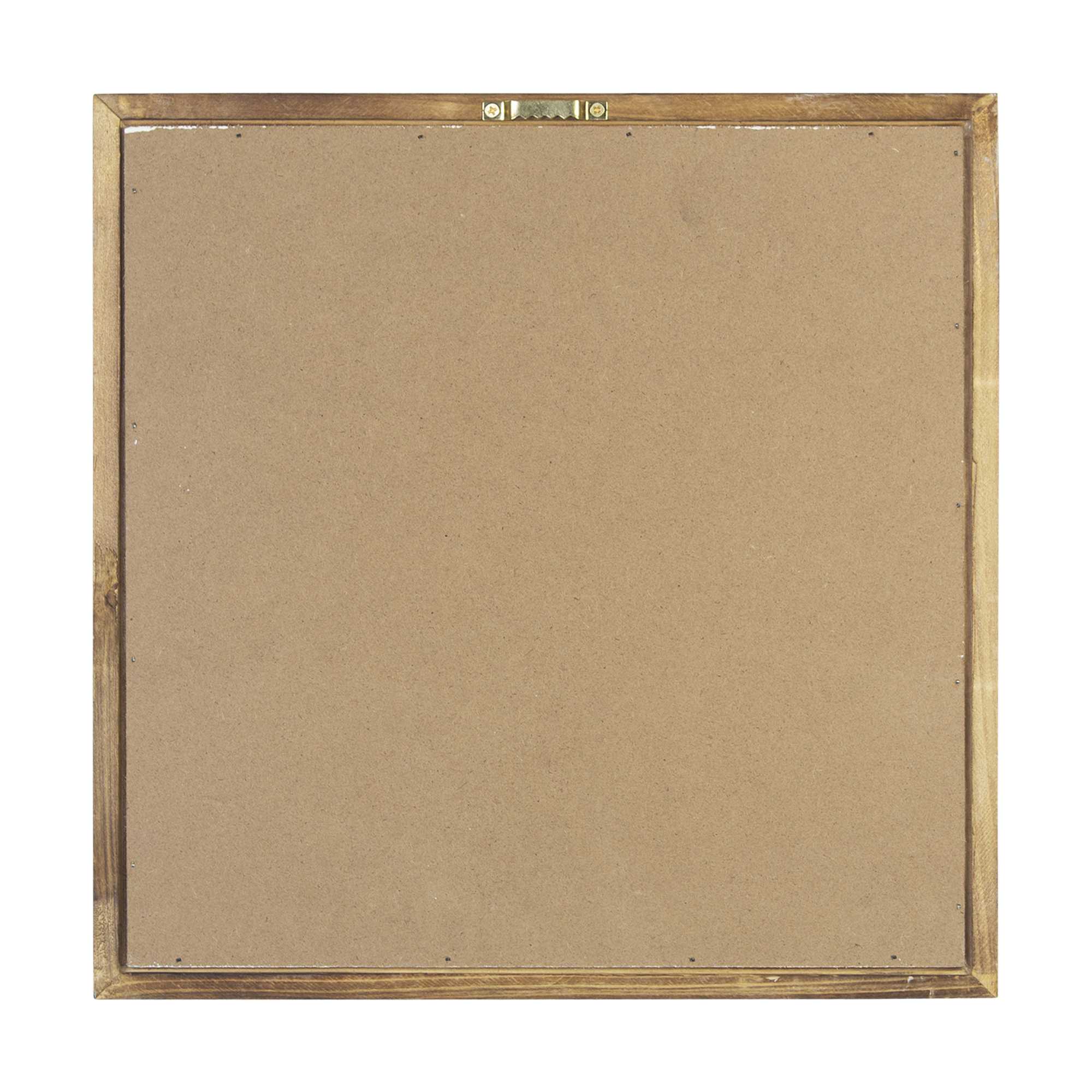 12" x 12" Natural Wooden Frame Wall Art