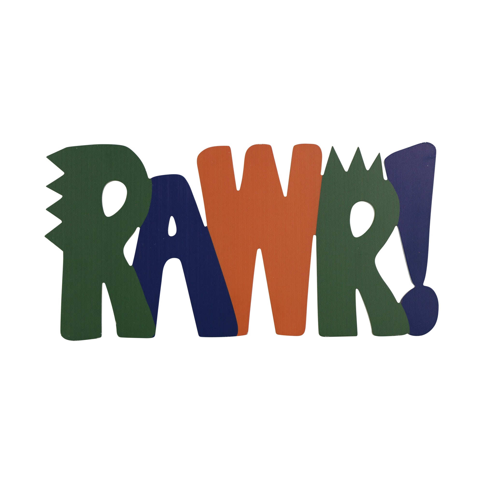 20" X 10" "RAWR" Wall Decor