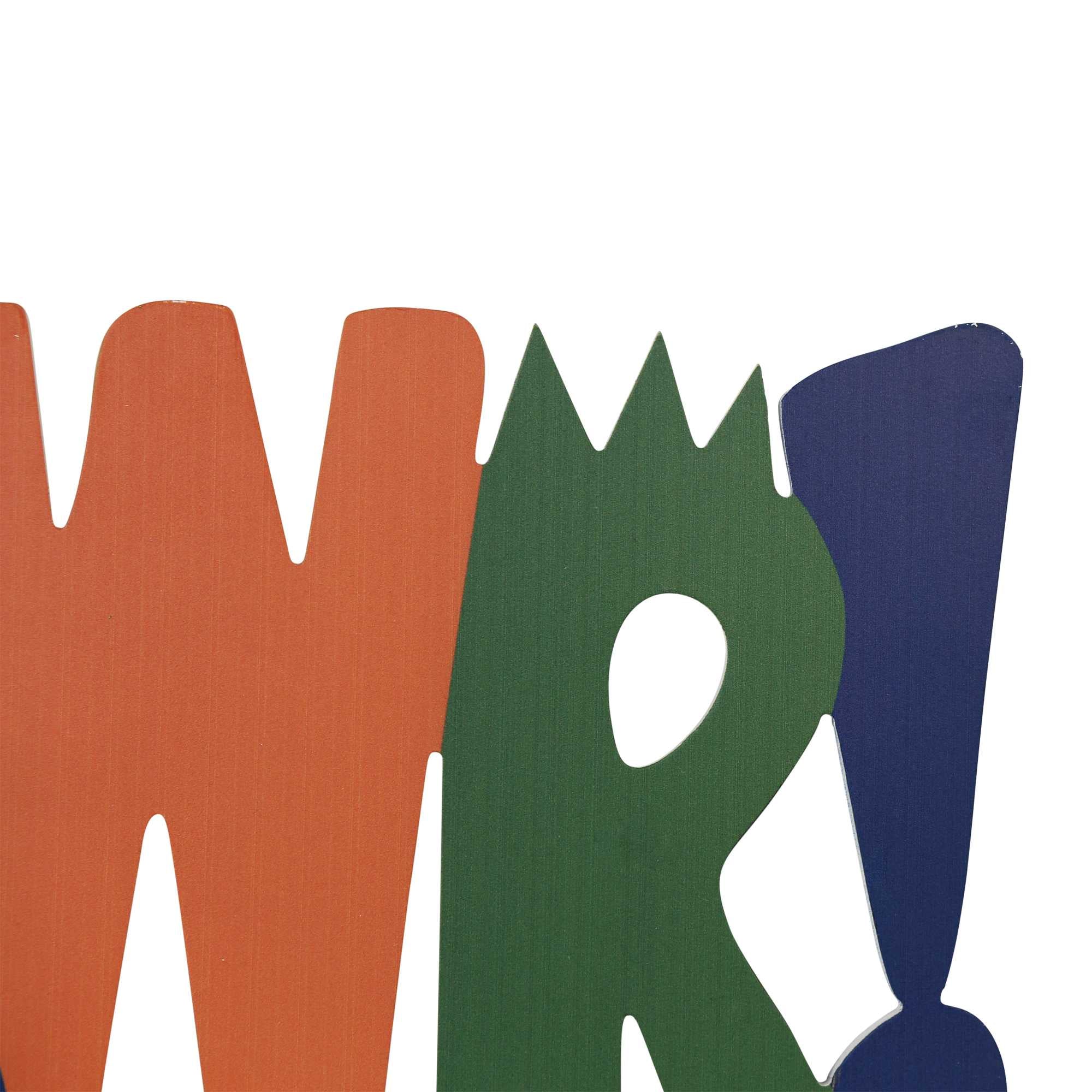 20" X 10" "RAWR" Wall Decor