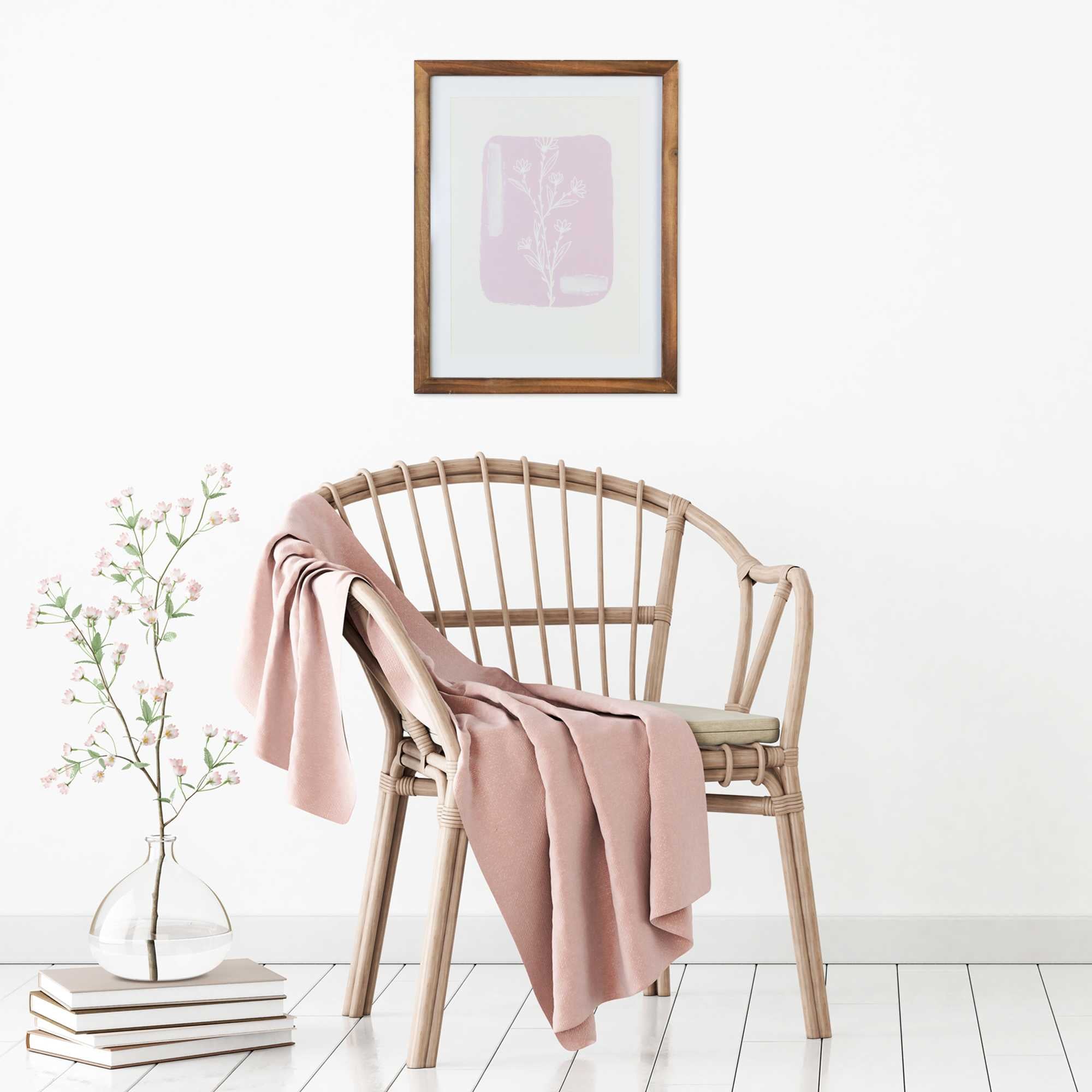 11" X 14" Botanical Framed Wall Art with Glass