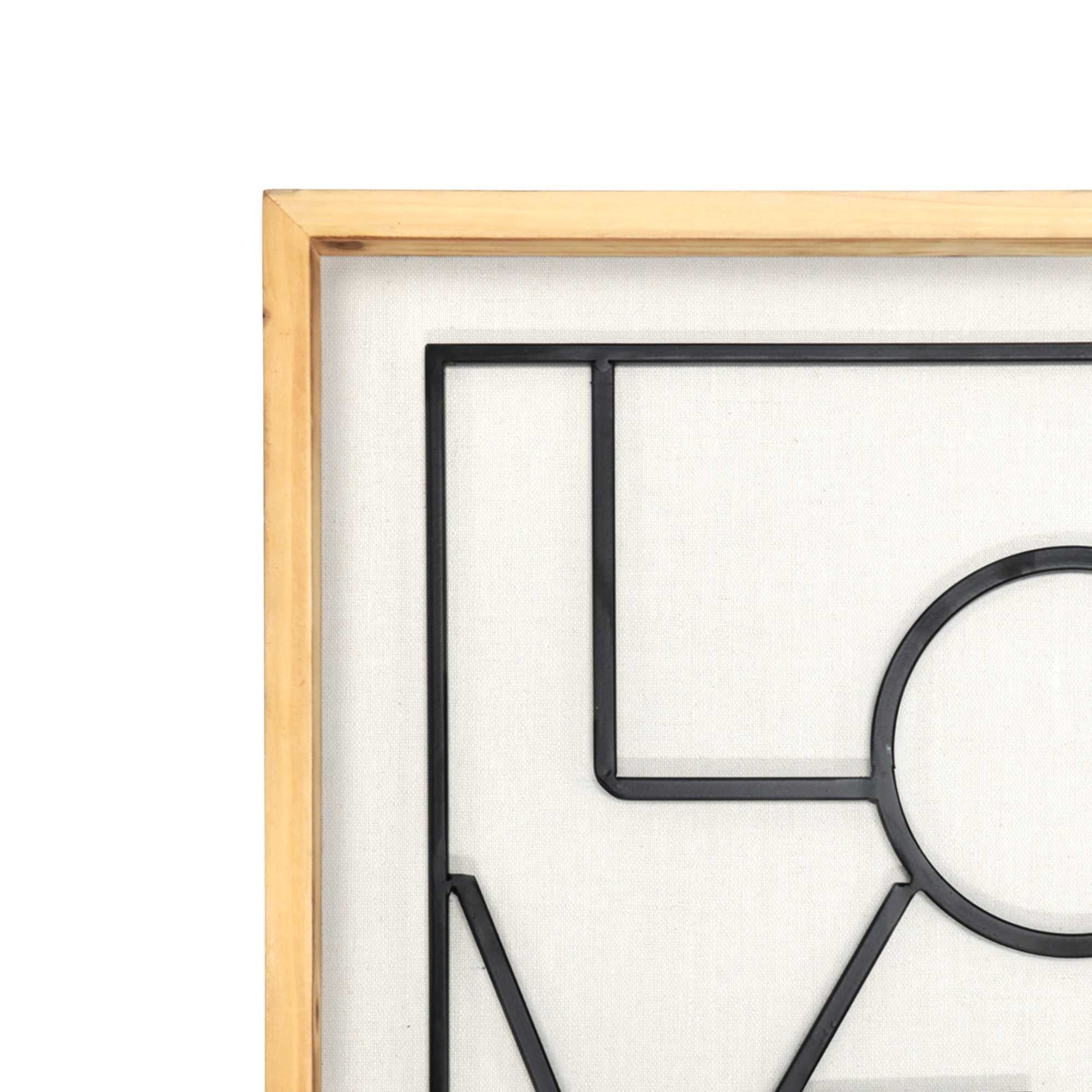 16" x 20" Love Metal Framed Wall Art