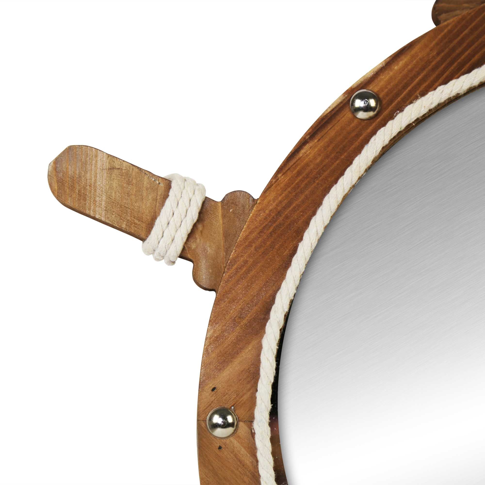 Ship Wheel Wall Mirror