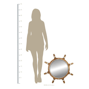 Ship Wheel Wall Mirror