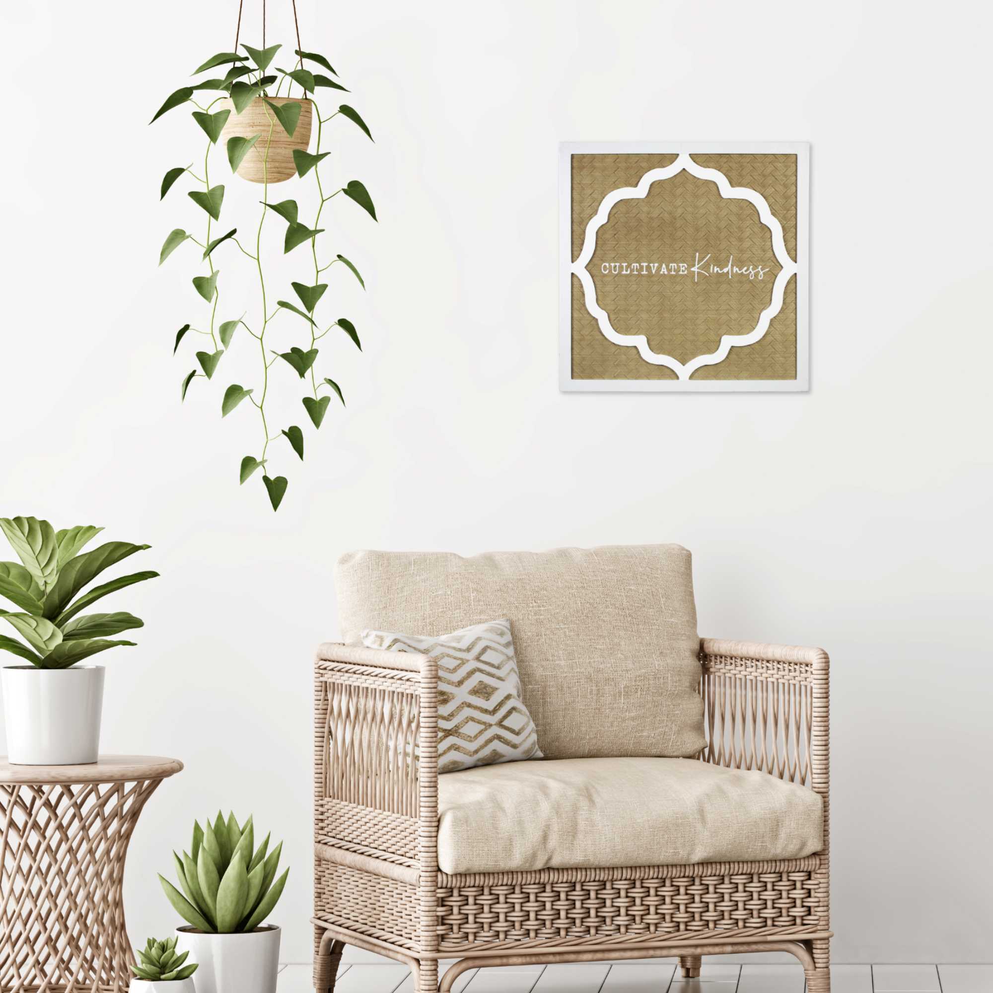 16" X 16" 'Cultivate Kindness" Framed Wall Art