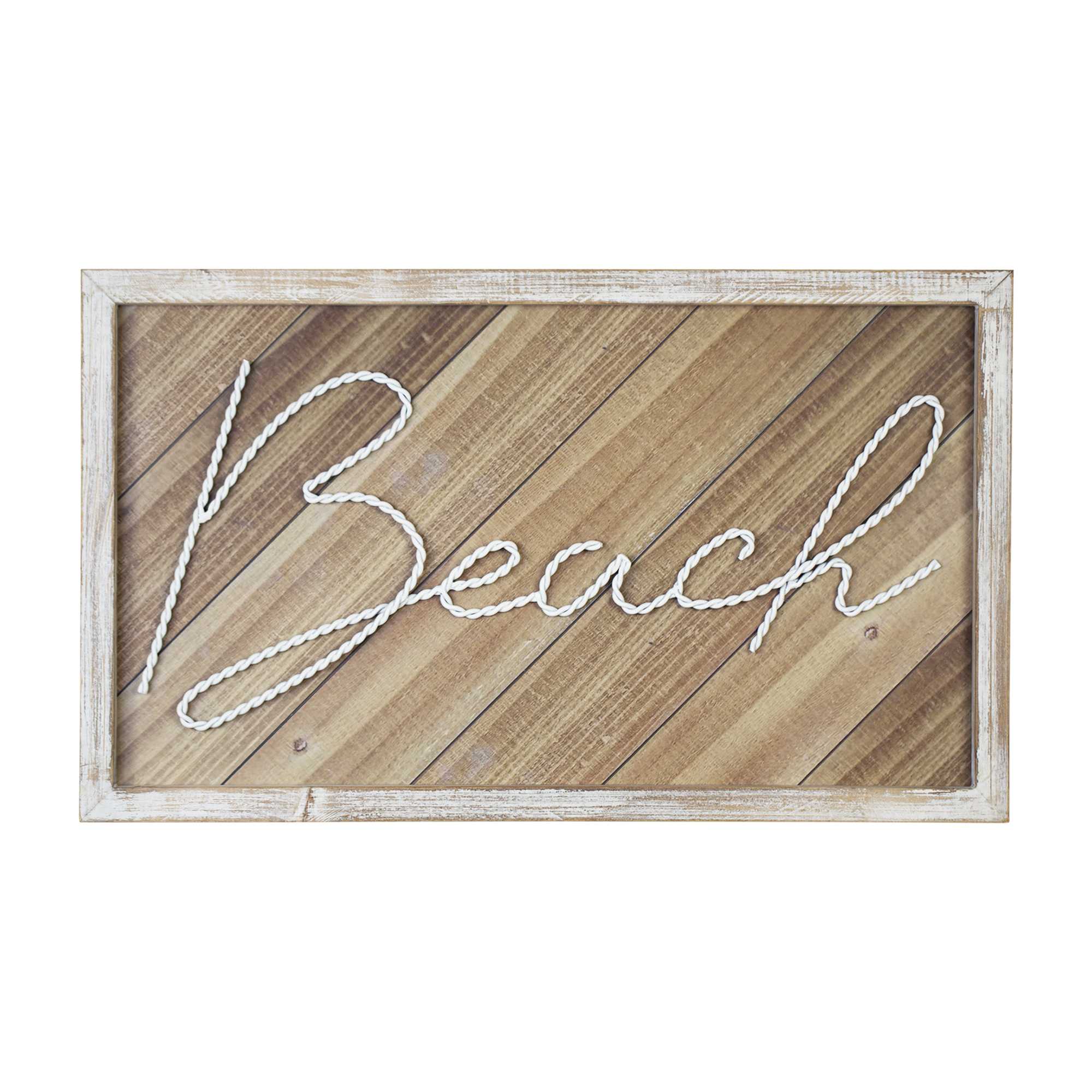 20" X 12" "Beach" Framed Wall Art