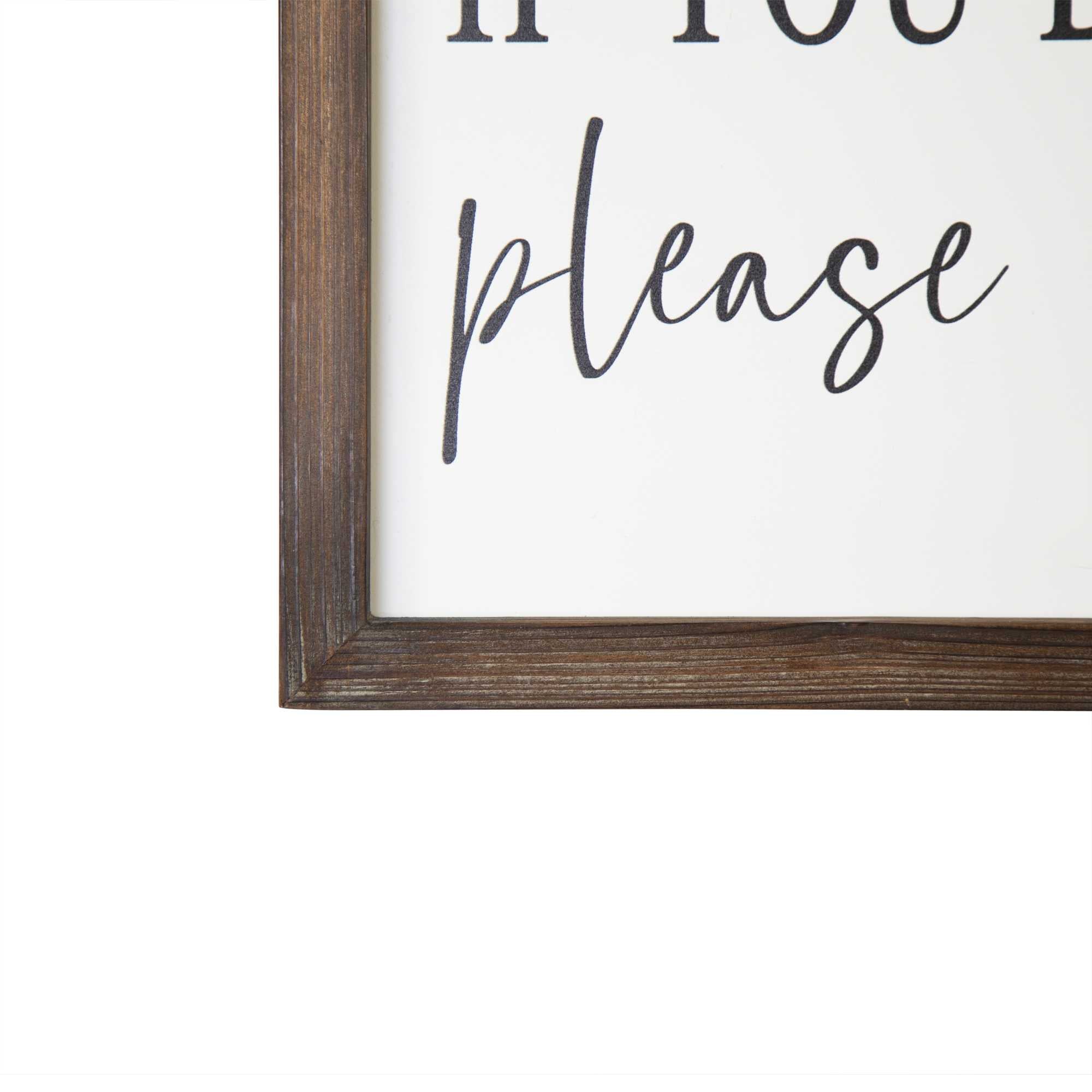 20" x 10" "If Your Doodies Be Cray  Please Use The Spray" Framed Wall Art