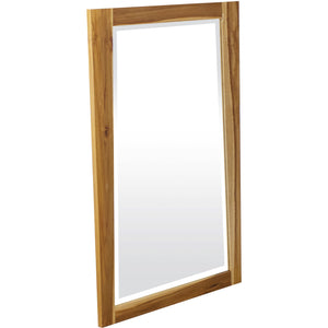Solid Teak Wall Mirror in Natural Finish