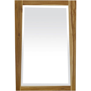 Solid Teak Wall Mirror in Natural Finish