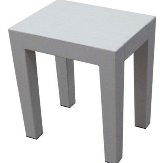 Super Sturdy Plastic Shower Stool in Gray