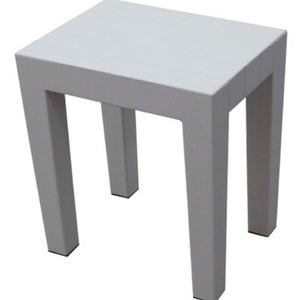 Super Sturdy Plastic Shower Stool in Gray