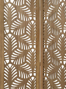 3 Panel Room Divider with Tropical leaf