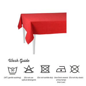 120" Merry Christmas Rectangle Tablecloth in  Red