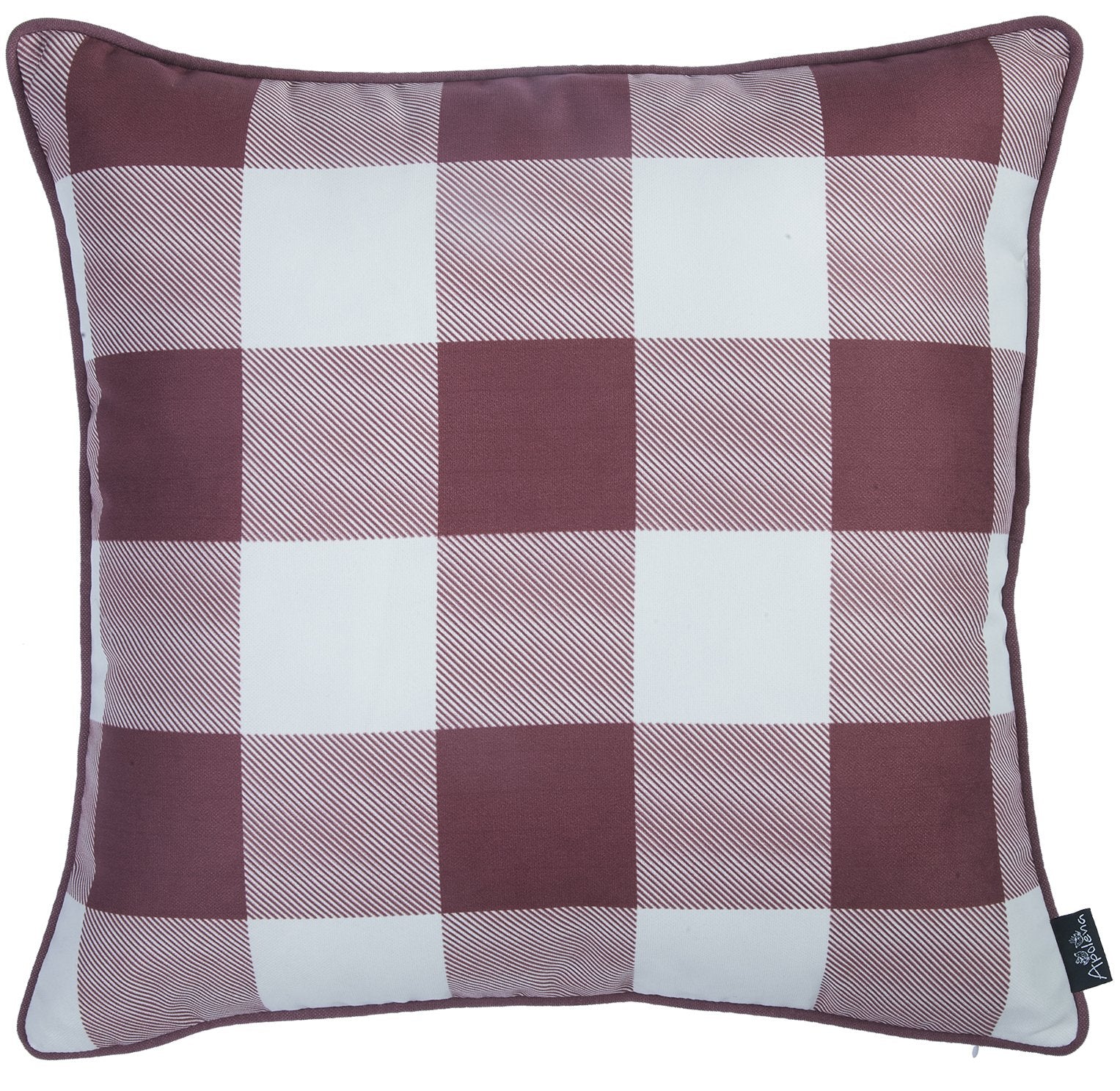 Set of 2 18" Fall Thanksgiving Gingham Throw Pillow Cover in Multicolor