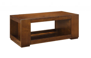 Rectangular Espresso Wood Coffee Table