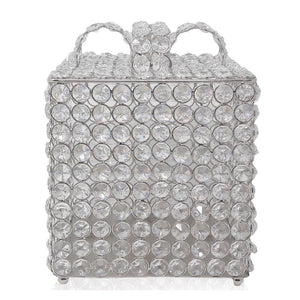 Handcrafted Faux Crystals Gift Box Sculpture