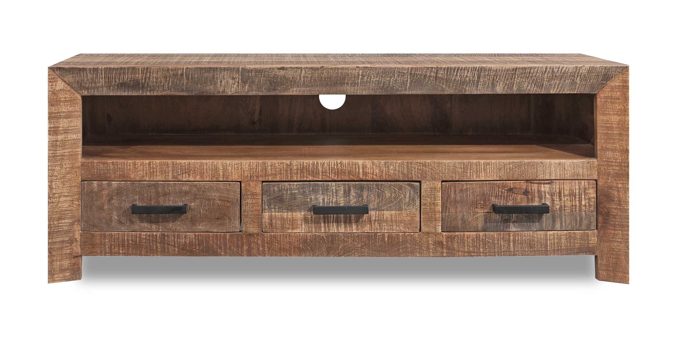 3 Drawer of Solid Mango Wood Media Console