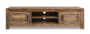 2 Door Solid Mango Wood Media Console