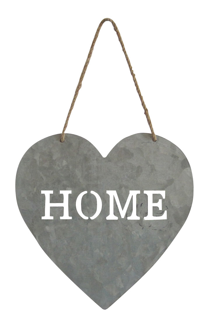 Home Gray Galvanized Metal Wall Art