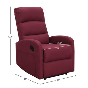 Relaxing Red Recliner Chair