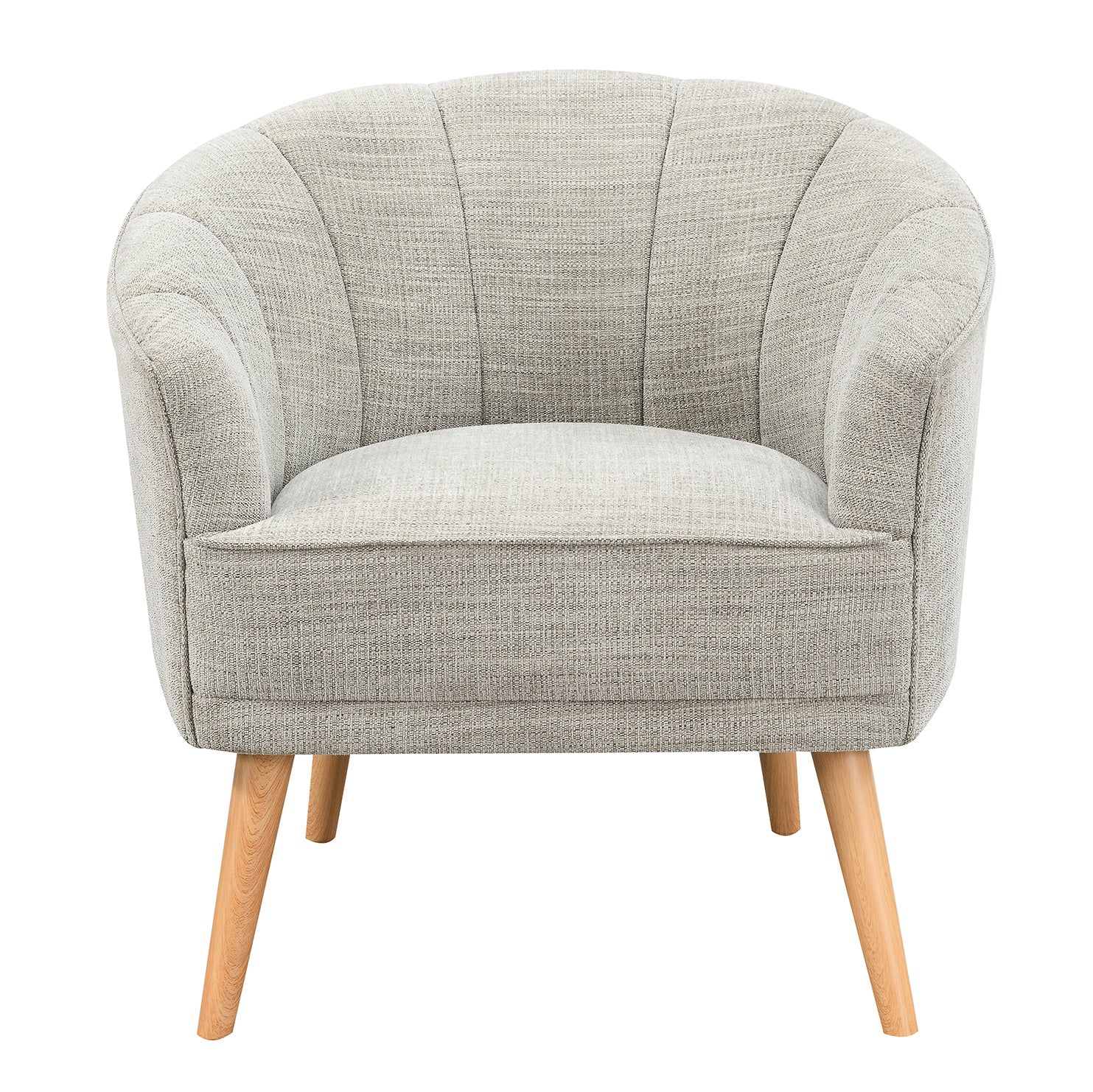Stone Upholstered Accent Chair in Stone