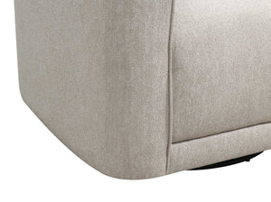 Oversized Creamy Beige Upholstered Accent Chair
