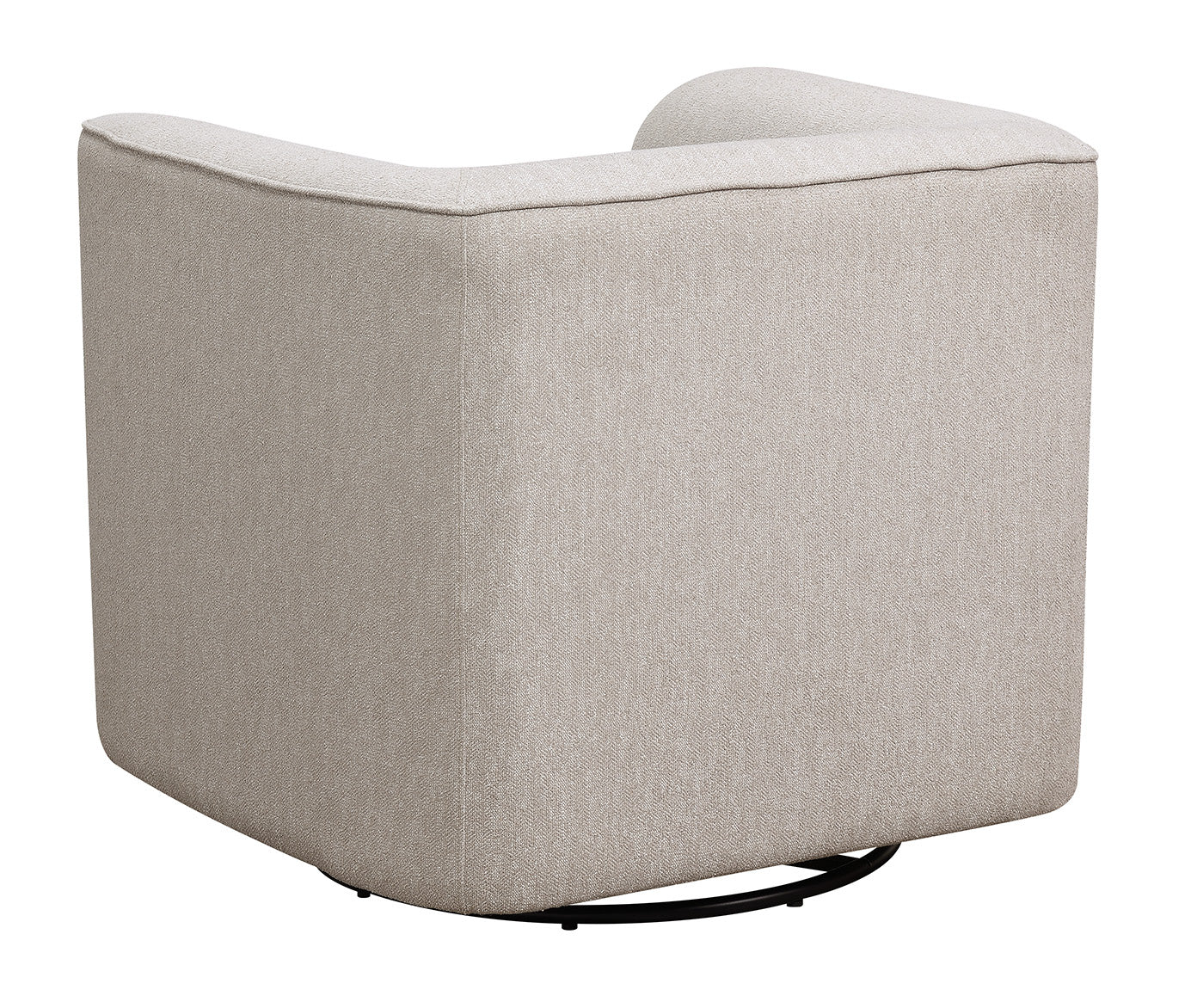 Oversized Creamy Beige Upholstered Accent Chair