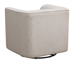Oversized Creamy Beige Upholstered Accent Chair
