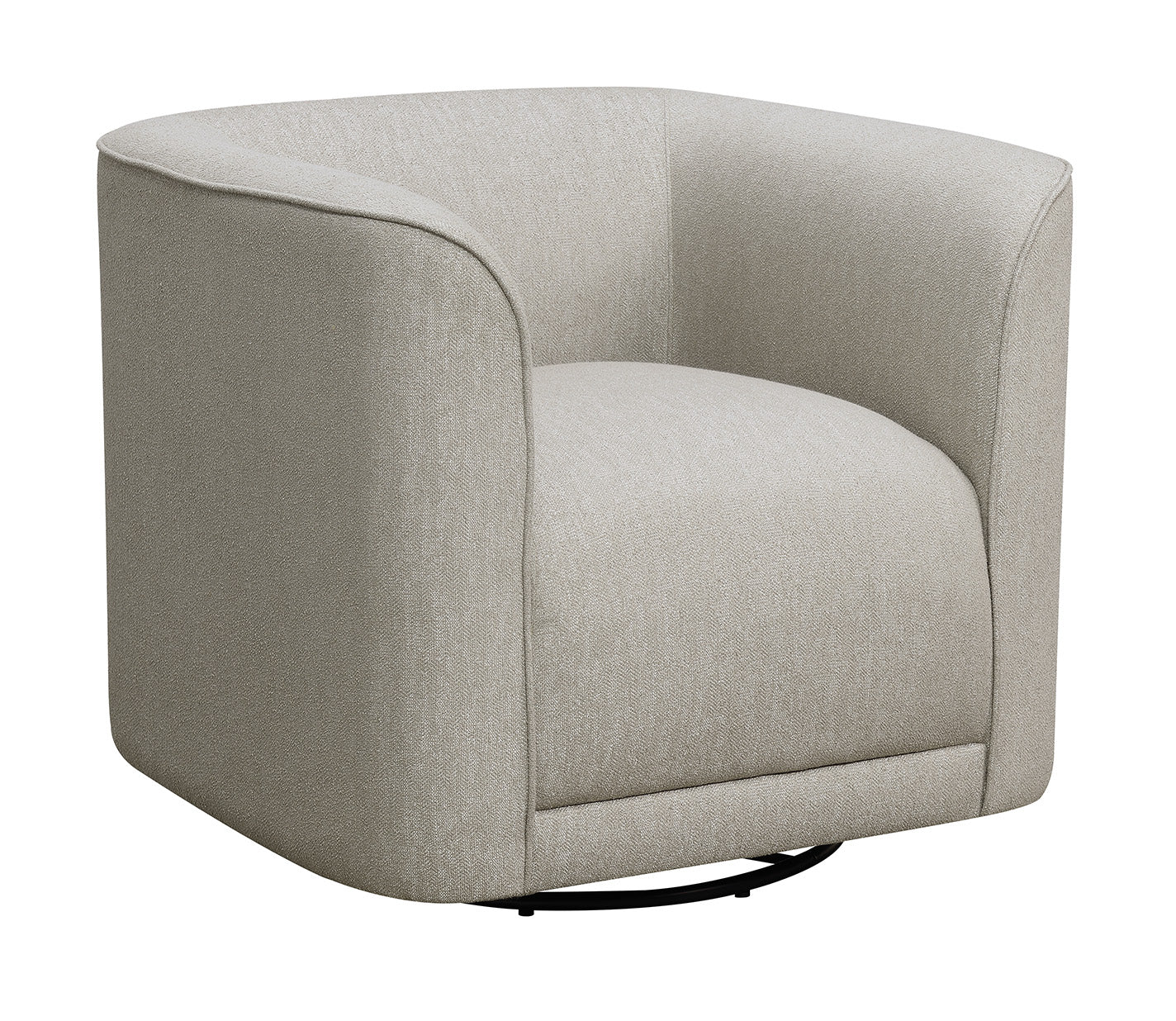 Oversized Dusty Gray Upholstered Accent Chair