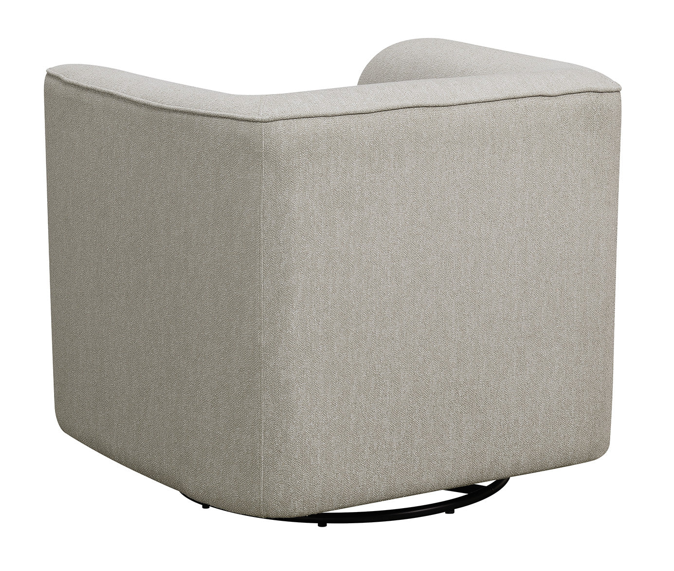 Oversized Dusty Gray Upholstered Accent Chair