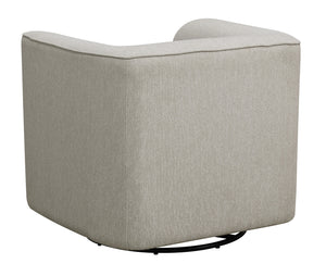 Oversized Dusty Gray Upholstered Accent Chair