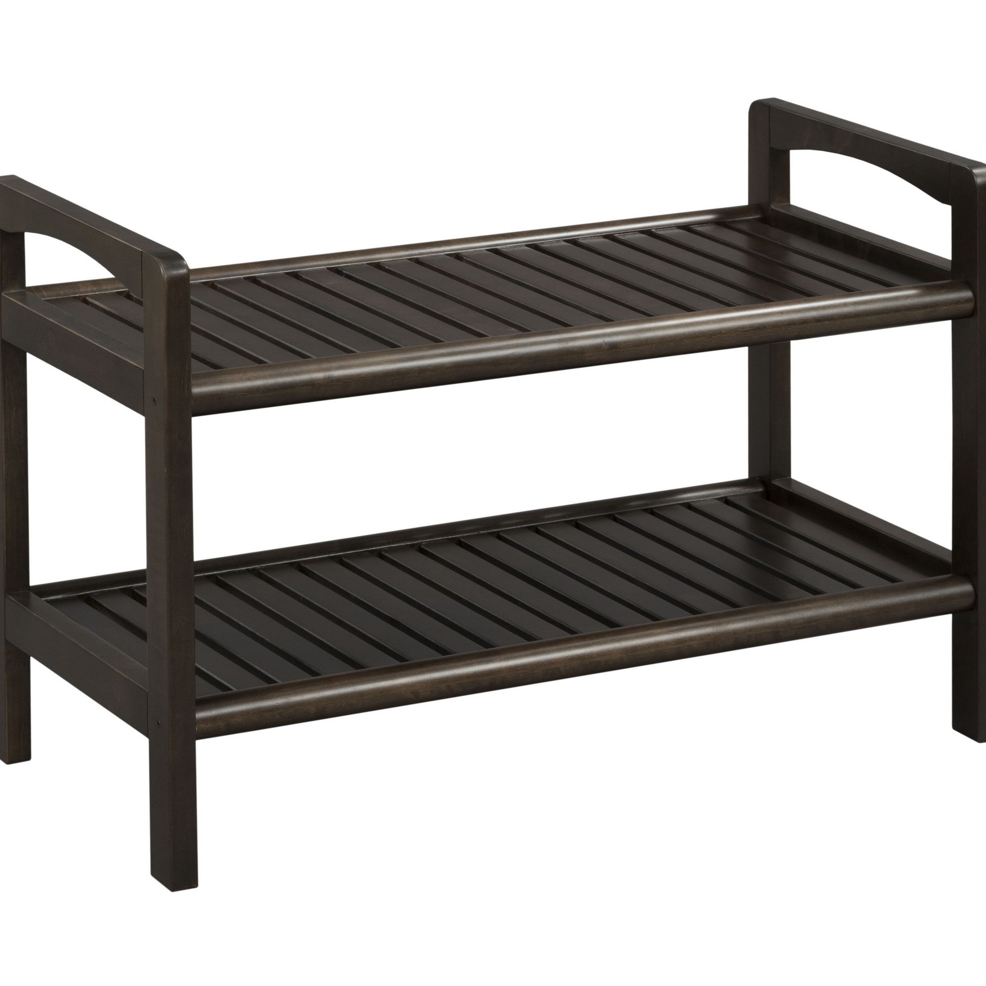 Rectangular Lardge Solid Wood Dining Bench in Espresso