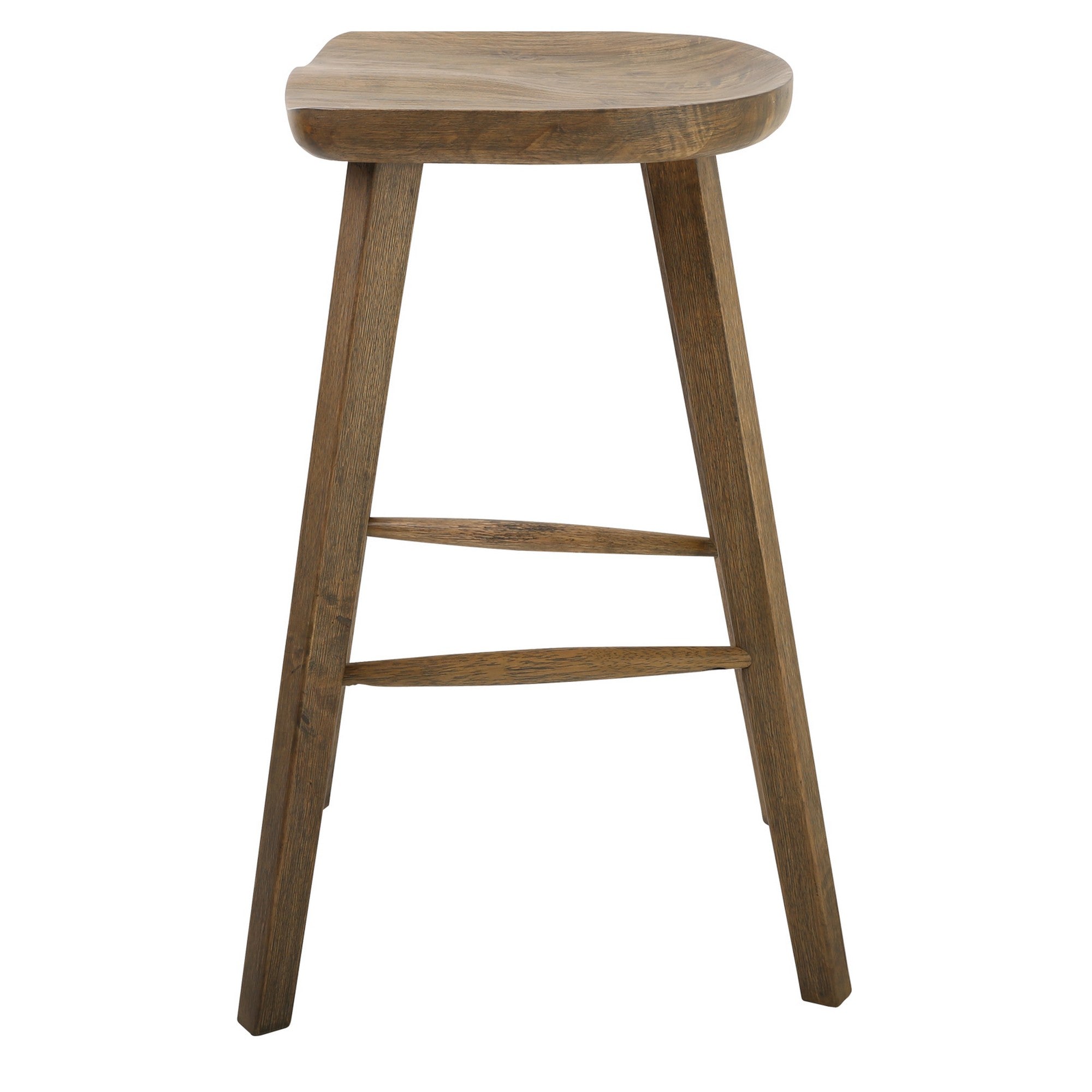 31" Vintage smoke Solid Wood Bar Stool