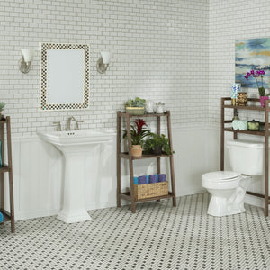 48" Bathroom Extra Storage with 2 Shelves in Antique Chestnut