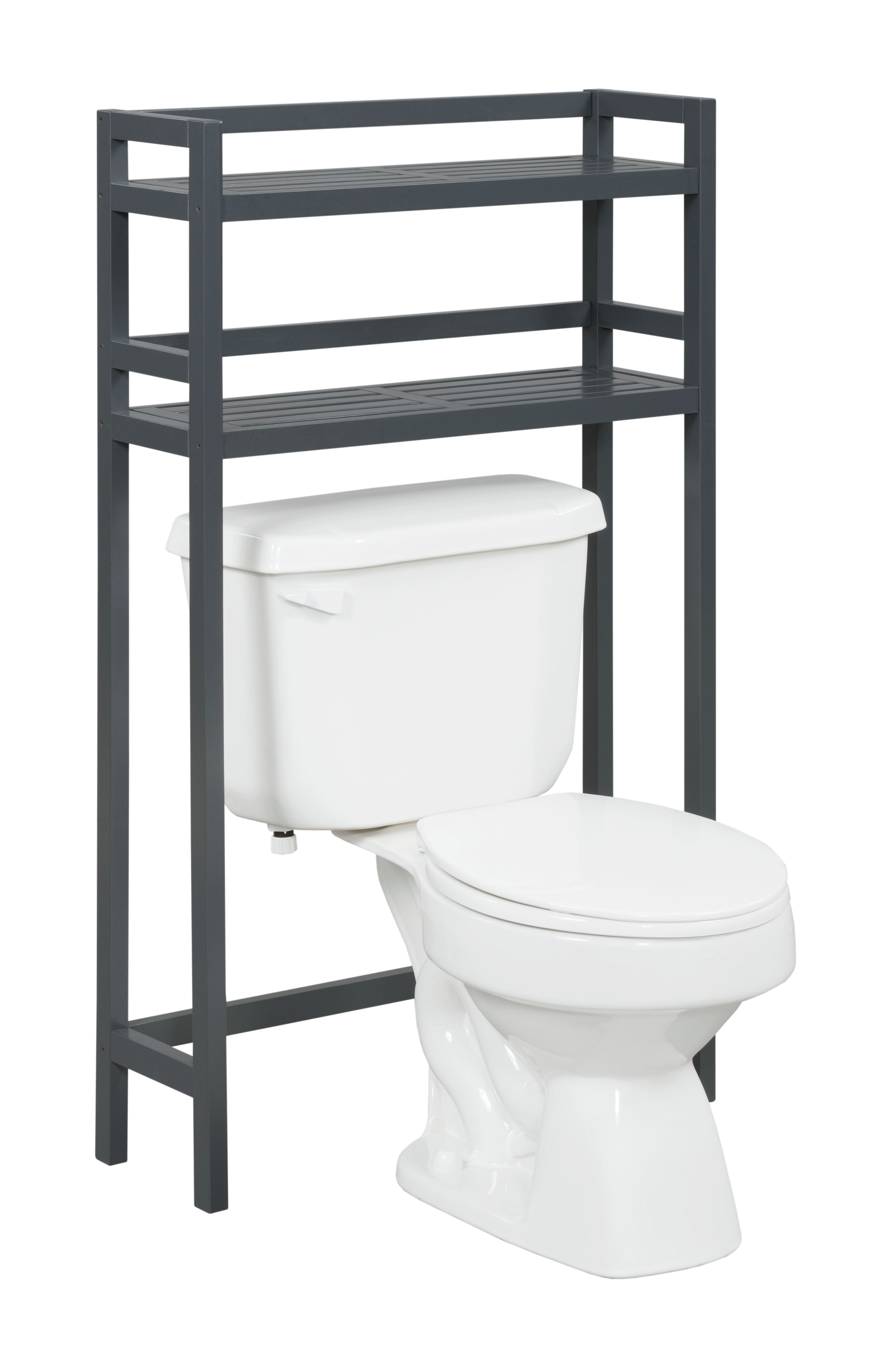 48" Bathroom Extra Storage with 2 Shelves in Graphite