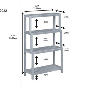 37" Bookcase with 4 Shelves in Espresso