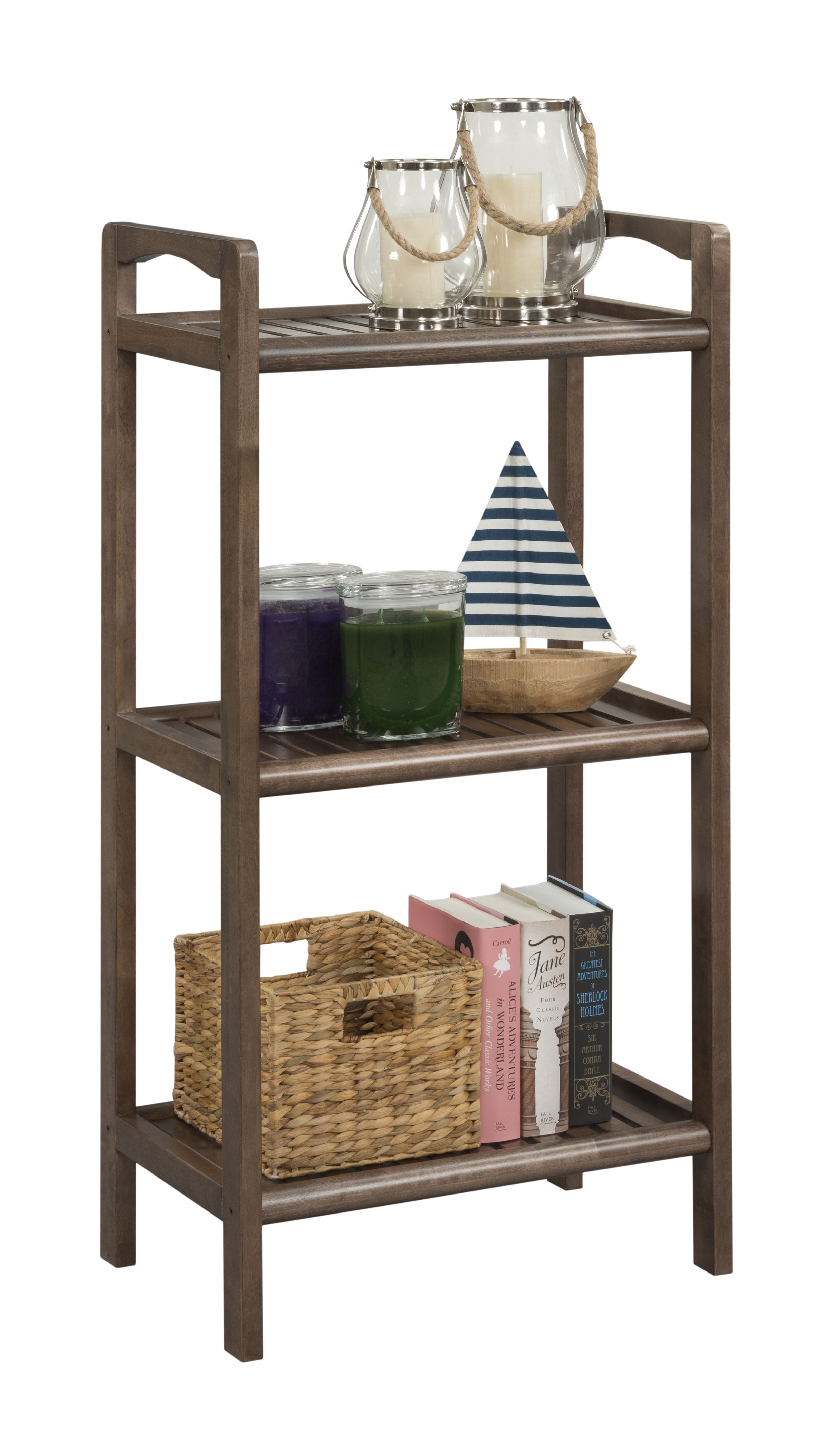 46" Bookcase with 3 Shelves in Antique Chesnut