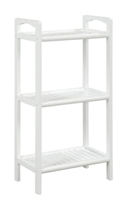 46" Bookcase with 3 Shelves in White