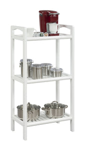 46" Bookcase with 3 Shelves in White