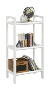 46" Bookcase with 3 Shelves in White