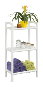 46" Bookcase with 3 Shelves in White
