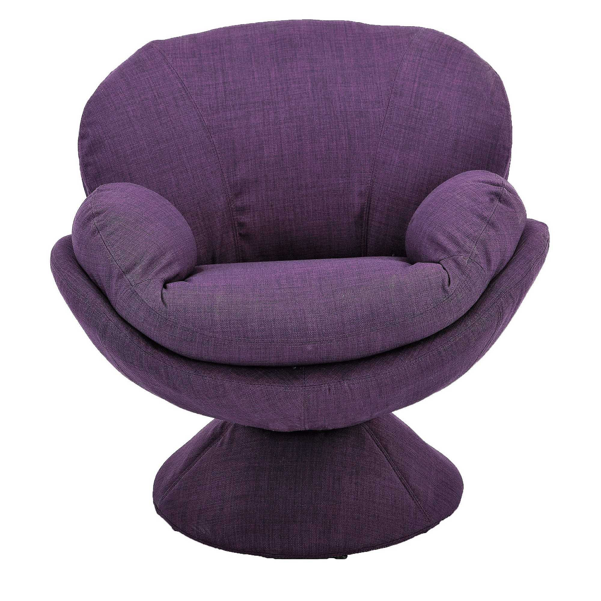 Ultimate Cocoon Purple Swivel Arm Chair
